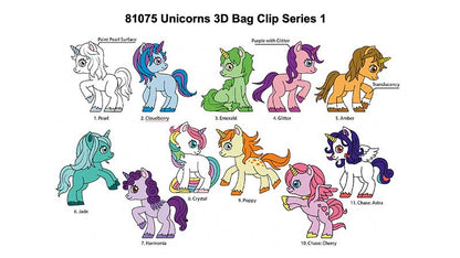 UNICORNS 3D FOAM BAG CLIP Monogram