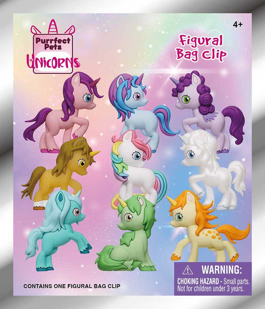 UNICORNS 3D FOAM BAG CLIP Monogram