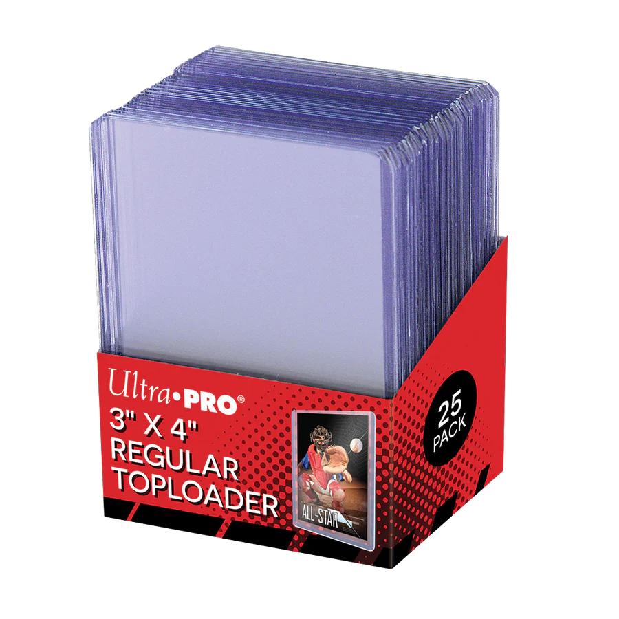 Ultra Pro Top Loader Clear Regular 3" X 4" Toploader 25 Count