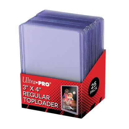 Ultra Pro Top Loader Clear Regular 3" X 4" Toploader 25 Count
