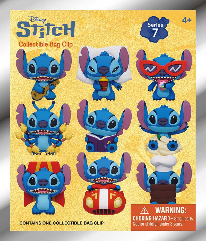 Stich 7 STITCH 7 SERIES 3D FOAM BAG CLIP Monogram Disney – Anime Otaku Hobby