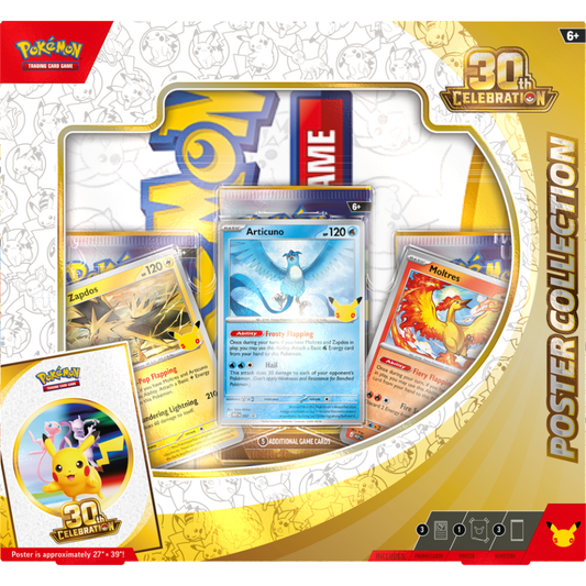 Pokémon TCG: 30th Celebration Poster Collection (3 Packs)
