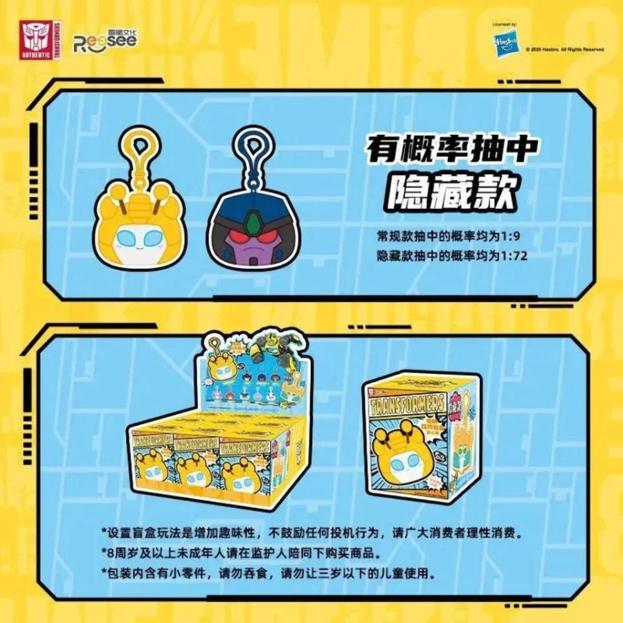 Transformers Plush Keychain Series 2 Blind Box Reesee