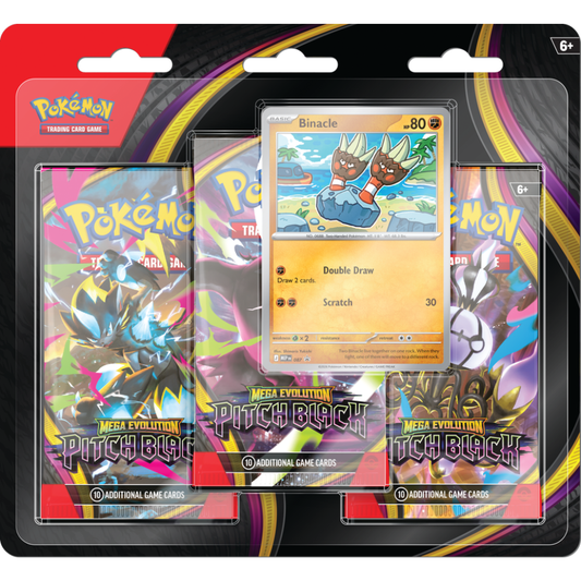 Pokémon TCG: ME05 Mega Evolution Pitch Black 3 Packs Blister