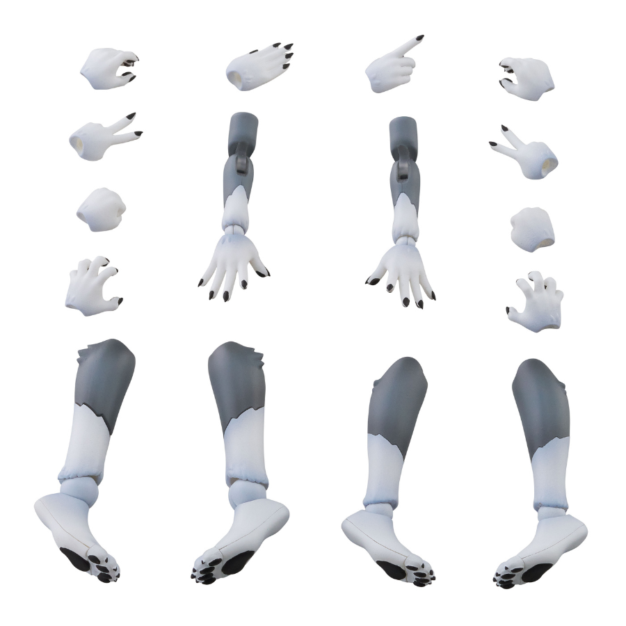 KEMOPLA KO-02RGW Arm & Leg Parts Set 01 [Gray Wolf Color]Aoshima