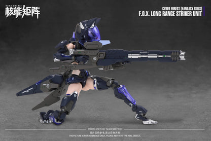 Cyber Forest [Fantasy Girls] 1/12 F.O.X. Long-Range Striker Unit Vivienne Hayha Model Kit Nuke Matrix