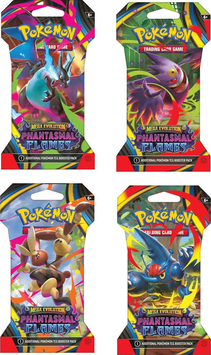 Pokémon TCG: Mega Evolution Phantasmal Flames Sleeved Booster Pack (10 Cards)