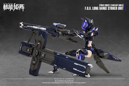 Cyber Forest [Fantasy Girls] 1/12 F.O.X. Long-Range Striker Unit Vivienne Hayha Model Kit Nuke Matrix