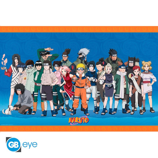 NARUTO Poster Maxi Konoha ninjas 91.5x61 ABYSSE 36 x 24 inch