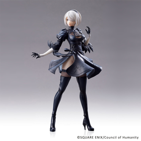 NieR:Automata VER.1.1A Statuette - 2B (YoRHa No. 2 Type B) NO GOGGLES VER. SQUARE ENIX