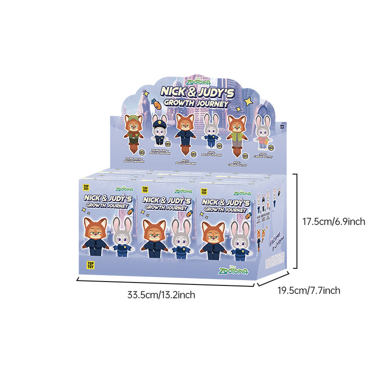 ZOOTOPIA NICK & JUDY'S Growth Journey Series Plush Blind Box TOP TOY