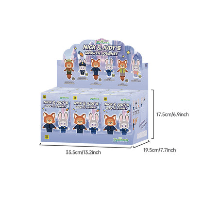 ZOOTOPIA NICK & JUDY'S Growth Journey Series Plush Blind Box TOP TOY