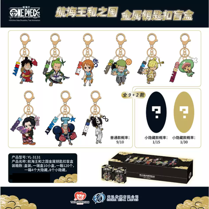 One Piece Wano Country Metal Keychain Blind Box LuminaToyz