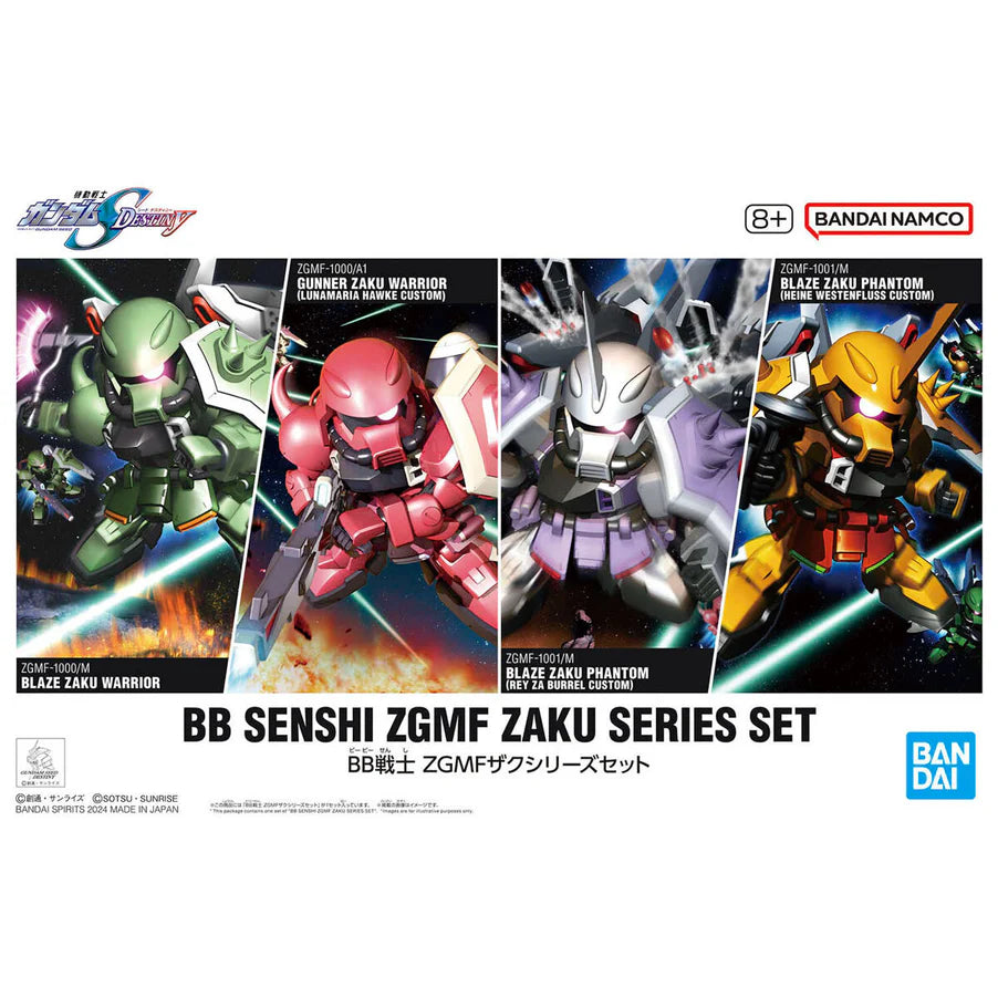 SDBB Senshi ZGMF Zaku Series Set