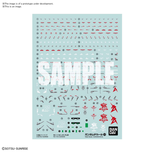 Gundam Decal Bandai GD 125 RG-32 RX-93 ν Gundam