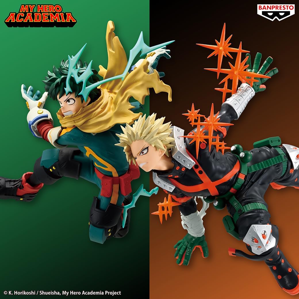 MY HERO ACADEMIA FIGURE IZUKU MIDORIYA & KATSUKI BAKUGO (B) BANPRESTO Bandai