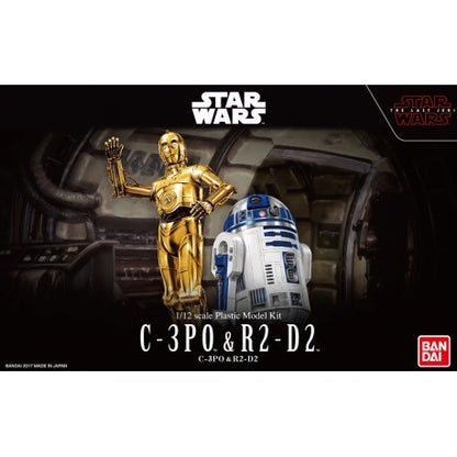 STAR WARS 1/12 C-3PO & R2-D2 Bandai Model Kit