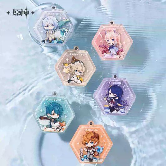 Genshin Impact Sweet Summer Series Liquid Sand Glitter Hand Mirror - miHoYo