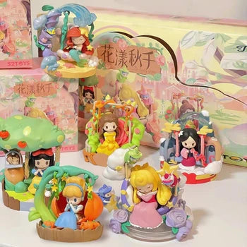 Disney Princess Sweetheart Flower Swing Series Cute Kawaii Princess Anime Figures X Model Kawaii Model Doll Ornaments Gi Pepper Joy