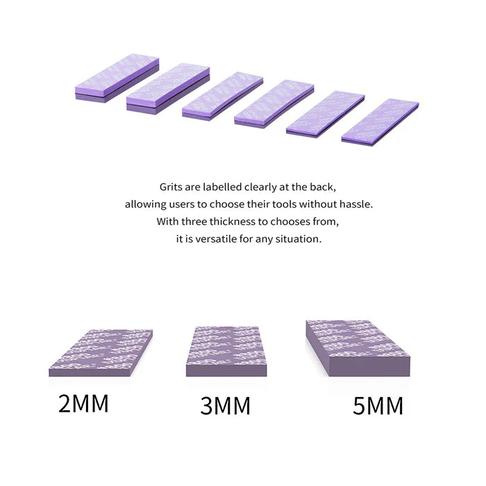 DSPIAE SS Sanding Sponge 5mm 5pc (Grit: #180 #280 #400 #600 #1000 #1200 #1500 #2000)