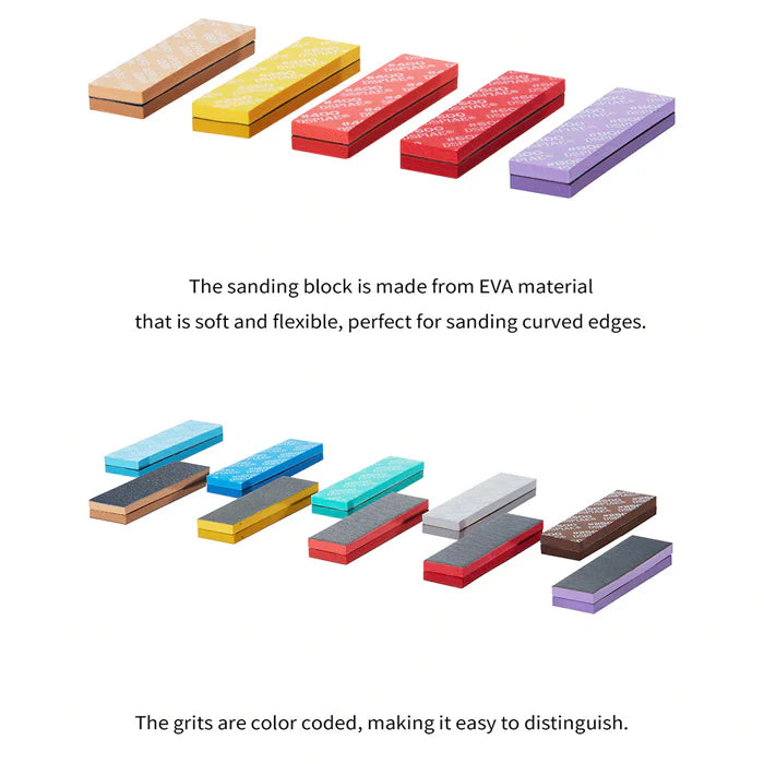 DSPIAE SS Sanding Sponge 5mm 5pc (Grit: #180 #280 #400 #600 #1000 #1200 #1500 #2000)