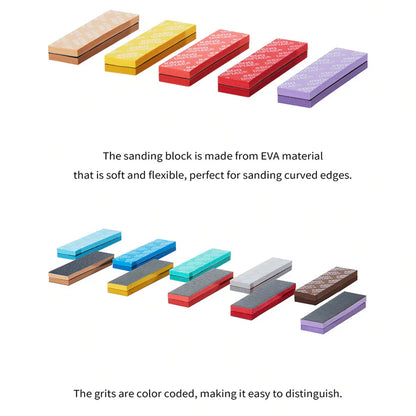 DSPIAE SS Sanding Sponge 5mm 5pc (Grit: #180 #280 #400 #600 #1000 #1200 #1500 #2000)