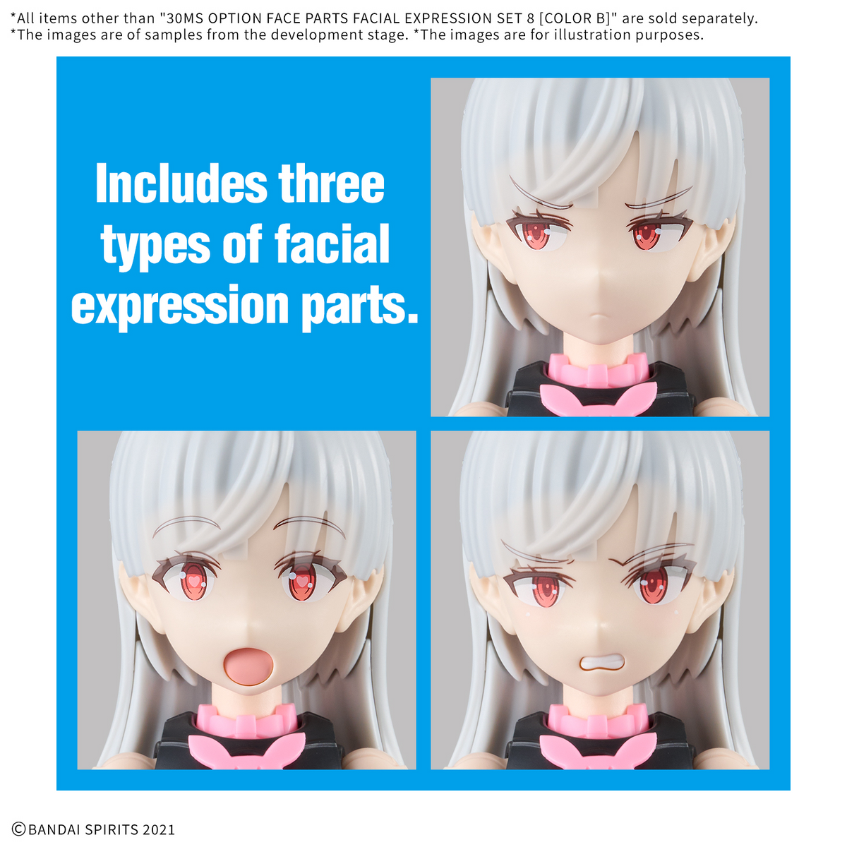 30MS Option Face Parts Facial Expression Set 8 (Color B)