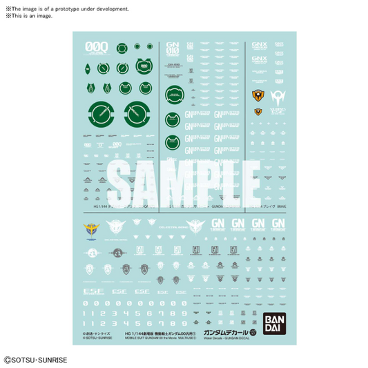 Gundam Decal Bandai GD 127 Mobile Suit Gundam 00 The Movie Multiuse 1