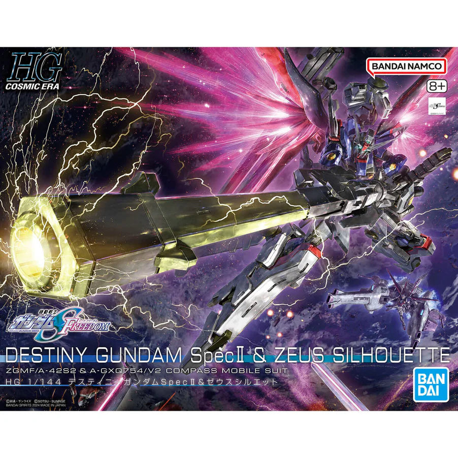 HGCE 258 ZGMF/A-42S2 Destiny Gundam Spec II & Zeus Silhouette Mobile Suit Gundam SEED Freedom