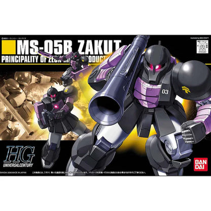 HGUC 068 MS-05B Zaku I (Black Tri-Stars Type)