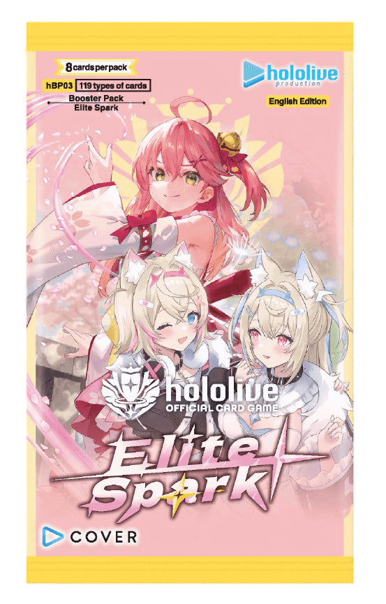 Hololive CG Card Game Elite Spark Booster Pack COVER