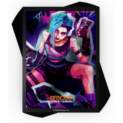 Riftbound League of Legends TCG Origins Art Sleeves Jinx