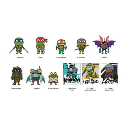 Teenage Mutant Ninja Turtles CLASSIC SERIES 5 3D FOAM BAG CLIP Monogram