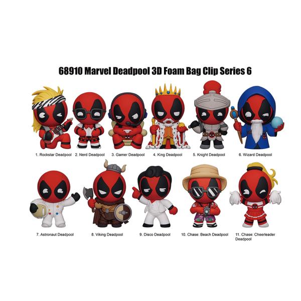 DEADPOOL SERIES 6 3D FOAM BAG CLIP Monogram