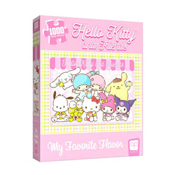 Sanrio characters Usaopoly PUZZLE 1000PC HELLO KITTY & FRIENDS MY FAV FLAVOR