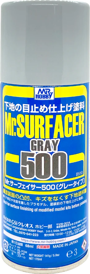 MR.SURFACER B505 GRAY 500 long can