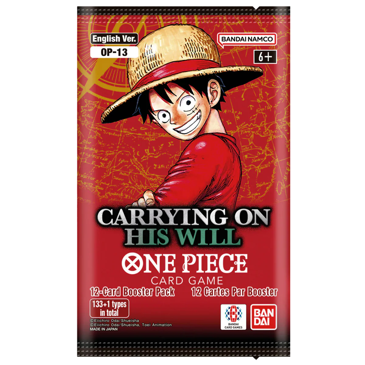 ONE PIECE CG OP-13 Carrying On His Will Booster Pack