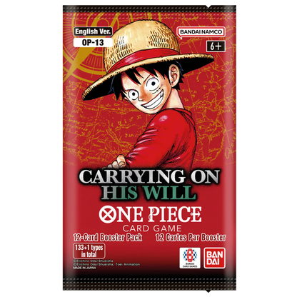 ONE PIECE CG OP-13 Carrying On His Will Booster Pack