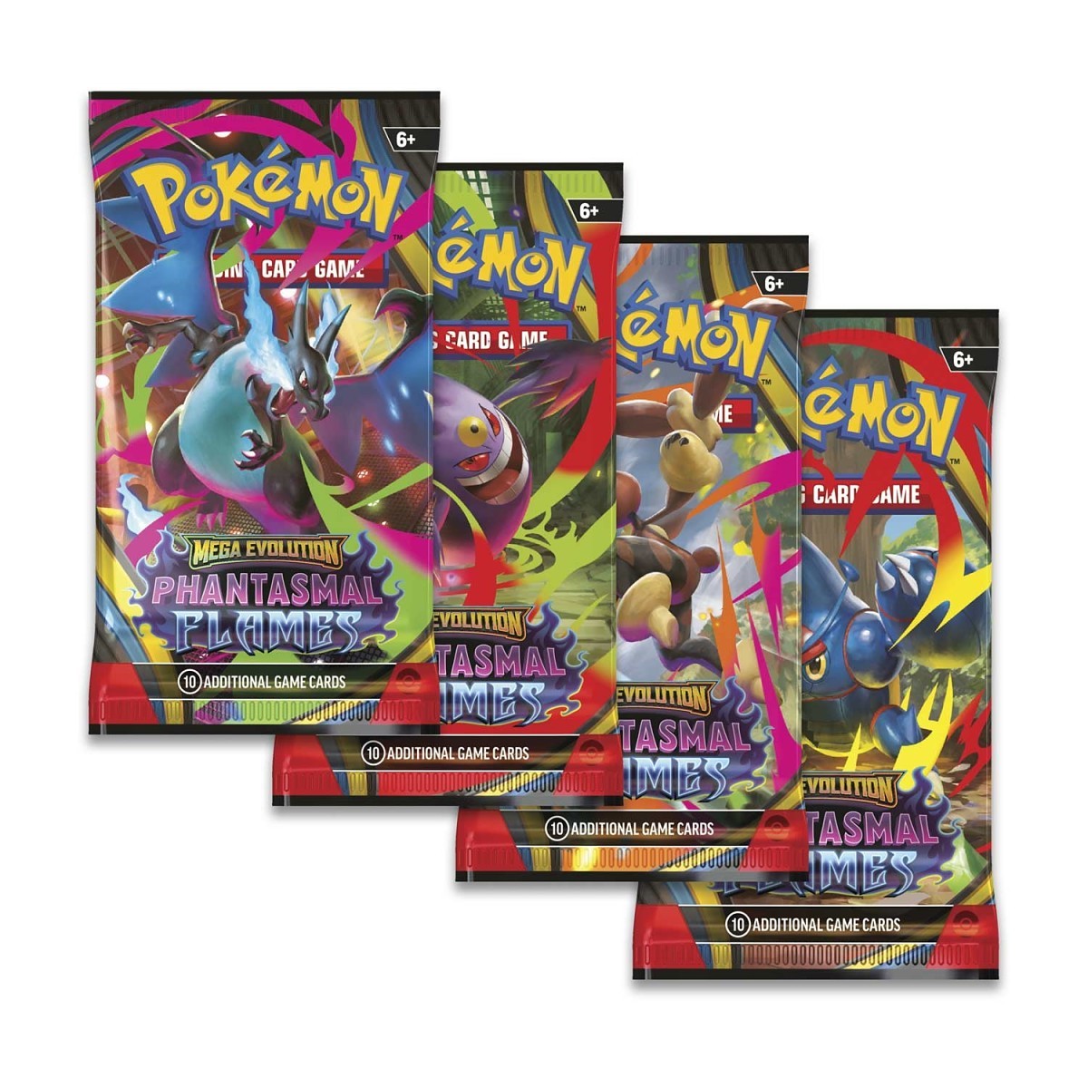 Pokémon TCG: Mega Evolution Phantasmal Flames Booster Pack (10 Cards)