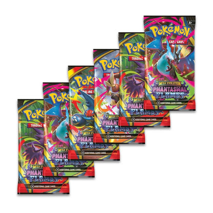 Pokémon TCG: Mega Evolution Phantasmal Flames Booster Bundle (6 Pack)