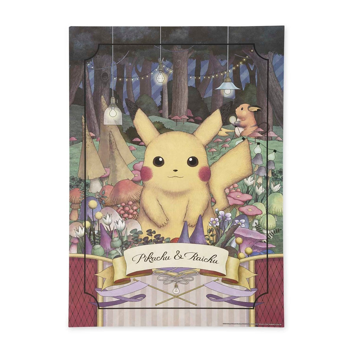 Pokémon Pikachu & Raichu Forest Puzzle (1,000 Pieces)