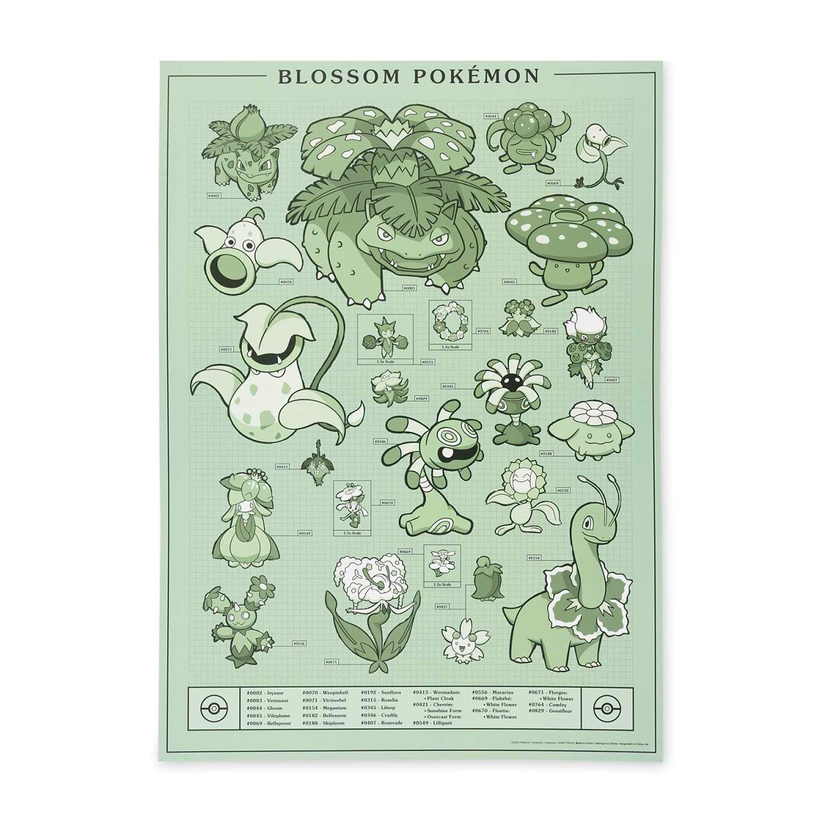 Pokémon Pokémon Researcher: Blossom Pokémon Puzzle (1,000 Pieces)