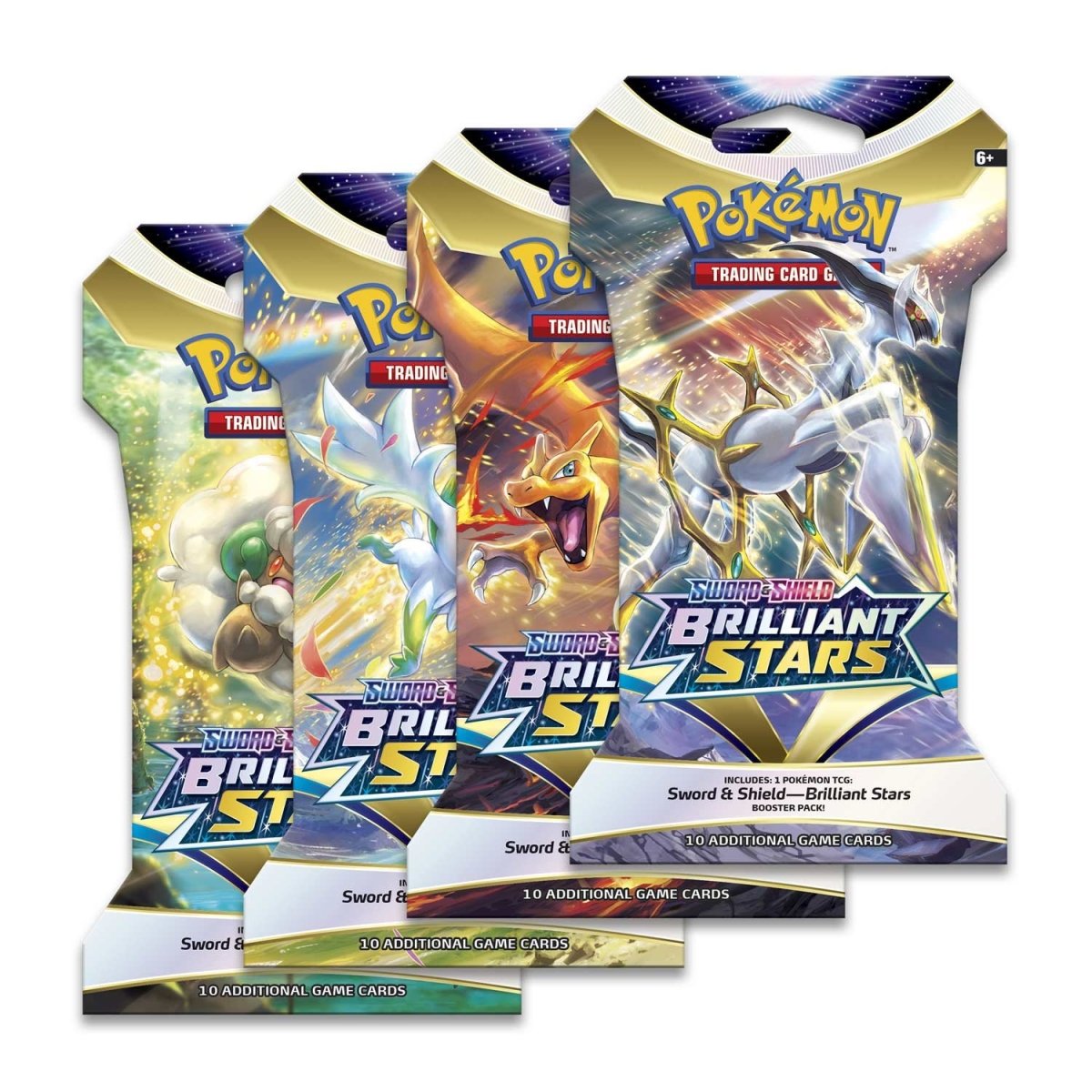 Pokémon TCG: Sword & Shield Brilliant Stars Sleeved Booster Pack (10 Cards)