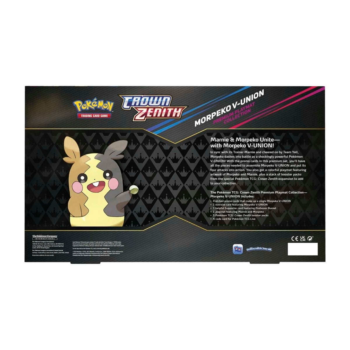 Pokémon TCG: Sword & Shield Crown Zenith Premium Playmat Collection - Morpeko V-Union