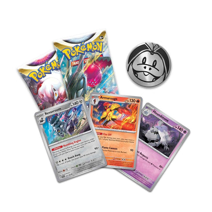 Pokémon TCG Enhanced 2 Booster Packs & Coin Armarouge, Revavroom & Houndstone