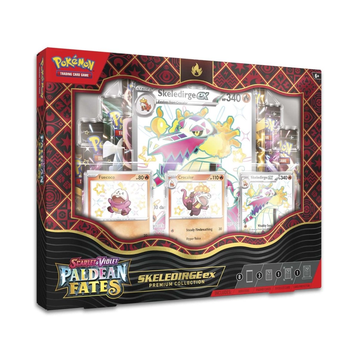 Pokémon TCG: Scarlet & Violet-Paldean Fates Skeledirge ex Premium Collection