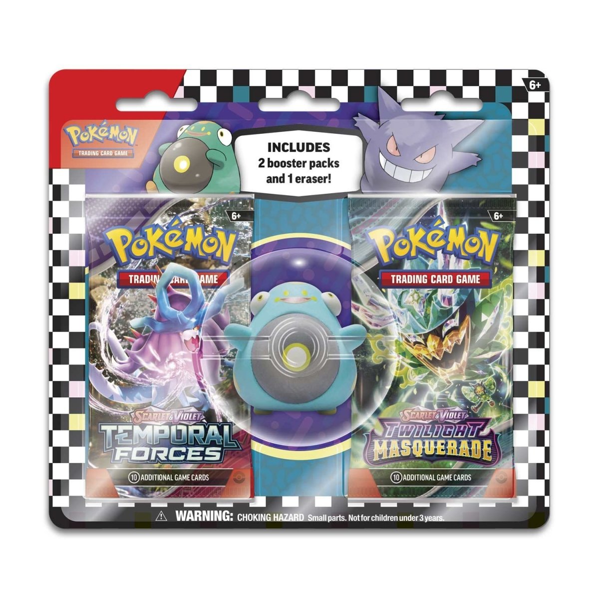 Pokémon TCG: 2 Booster Packs & Bellibolt Eraser