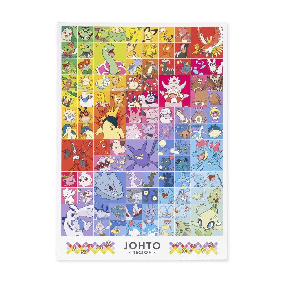 Pokémon Johto Rainbow Puzzle (1,000 Pieces)