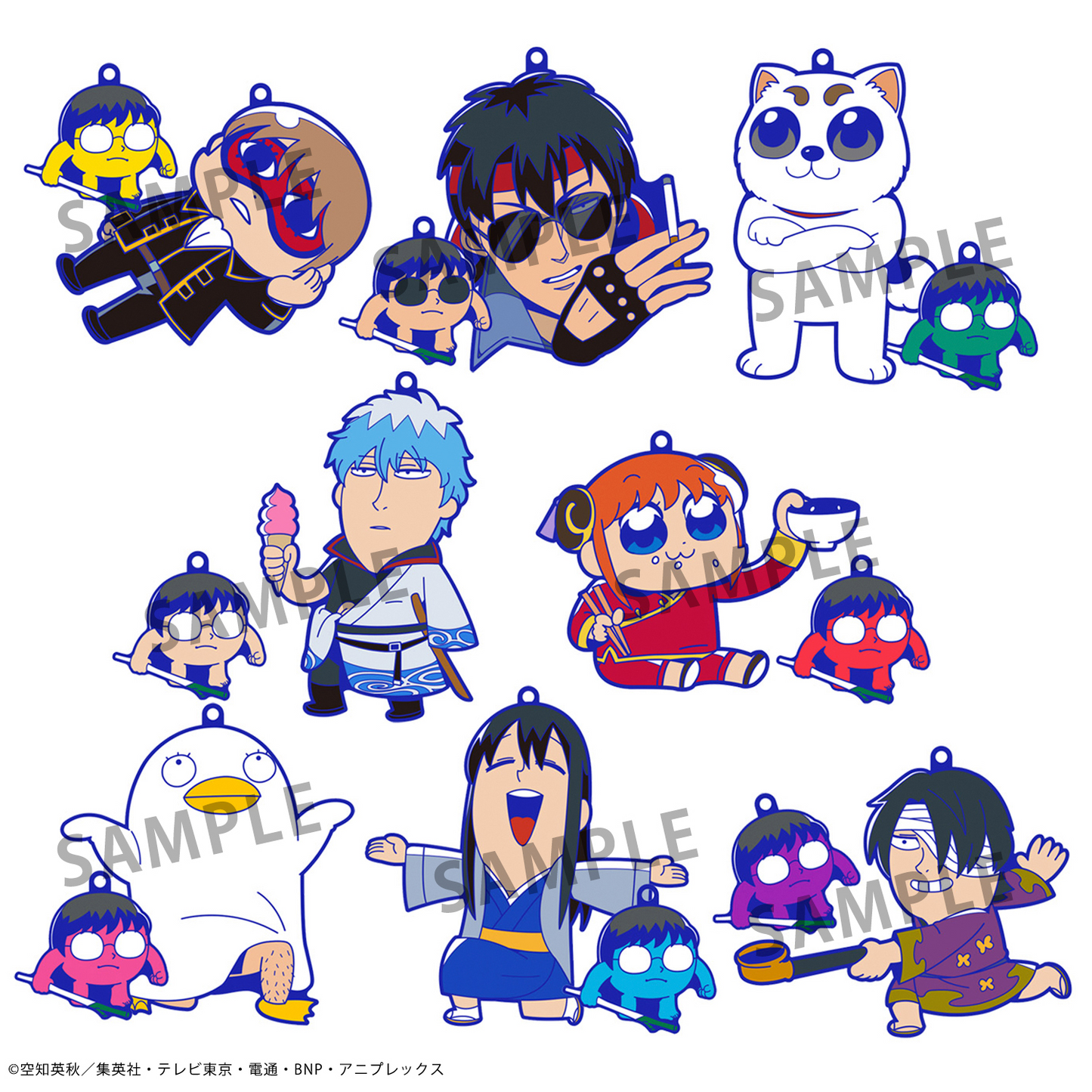 Gintama x Okawabukubu Gintama Oshanti Rubber Mascot MEGAHOUSE