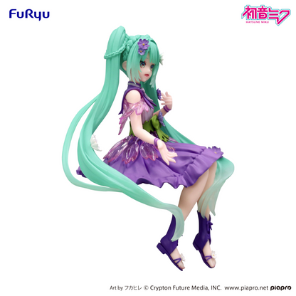 Hatsune Miku Noodle Stopper Figure Flower Fairy Cosmos Purple Color ver. FuRyu